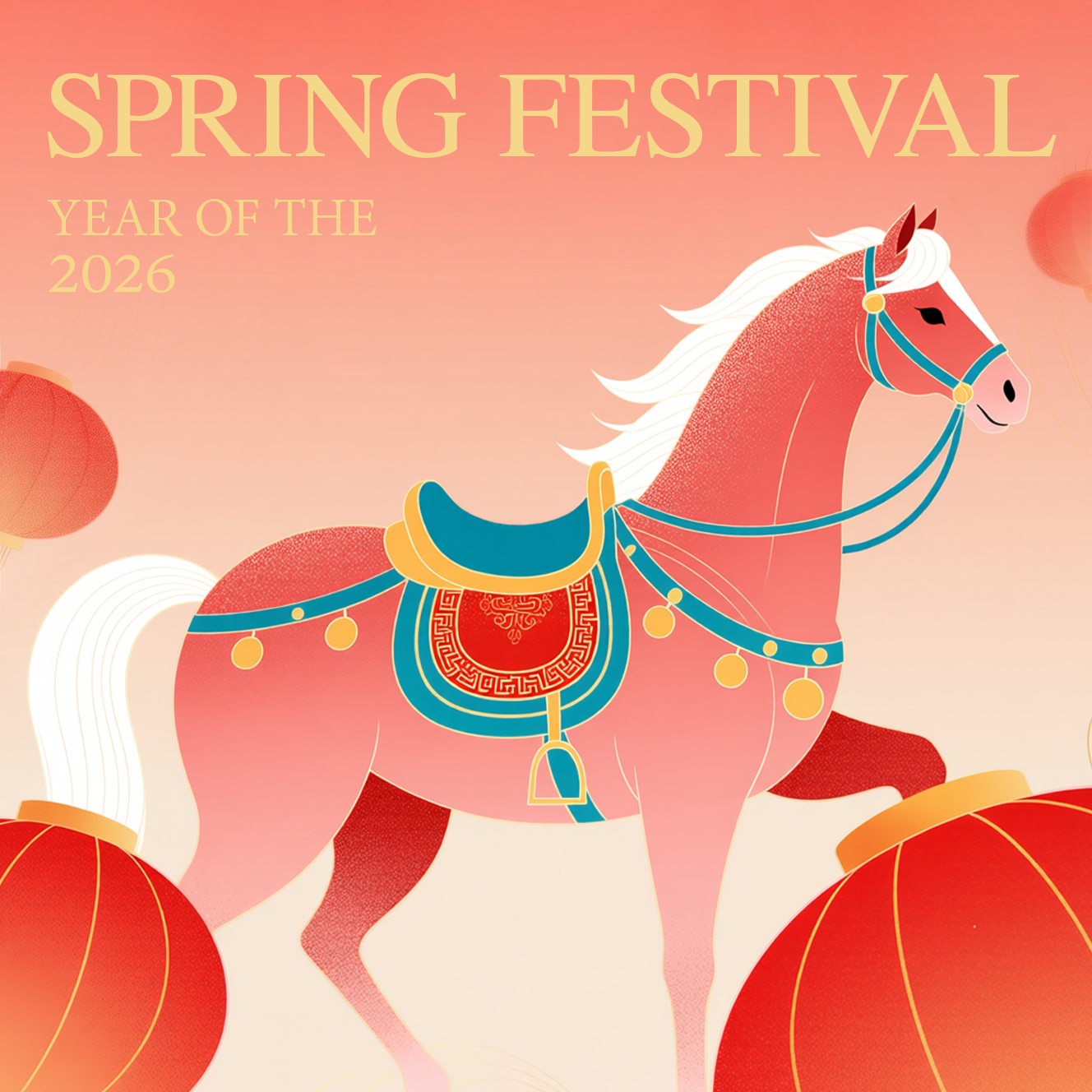 2026 Year of the Horse Illustration