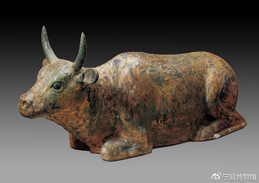 宁夏博物馆鎏金铜牛卧姿金光熠熠展现西夏铸造工艺_1