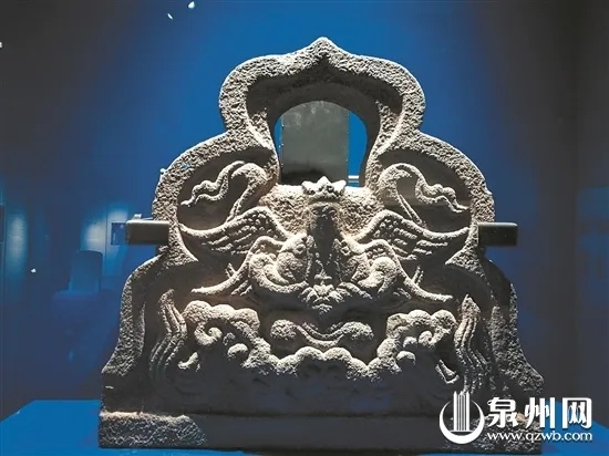 泉州海外交通史博物馆元代四翼天使墓碑石刻_1