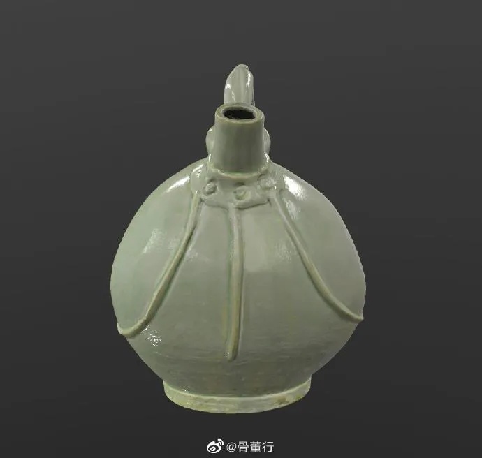 越窑青瓷皮囊式壶 南通博物苑藏晚唐青瓷精品_1