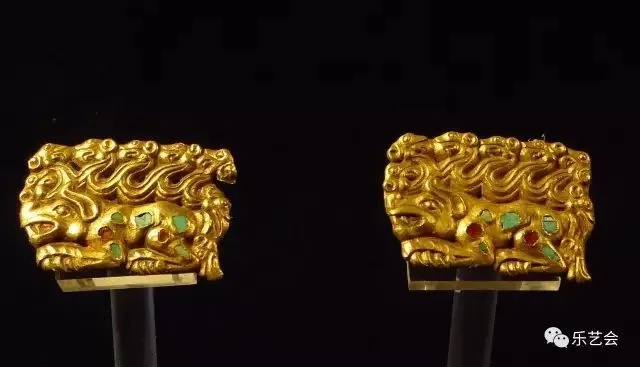 内蒙古博物院北方草原文物系列中的黄金覆面特写_2