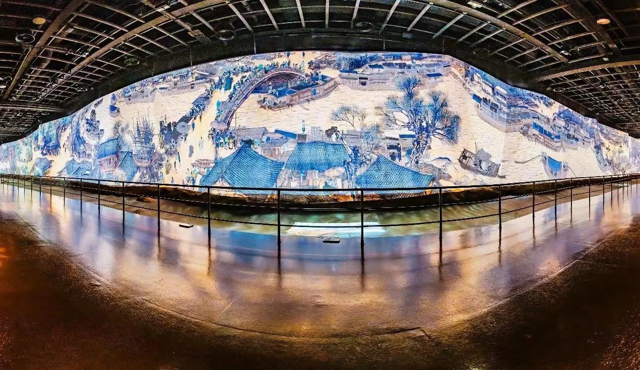 中华艺术宫多媒体清明上河图动态呈现北宋汴京繁华景象_1