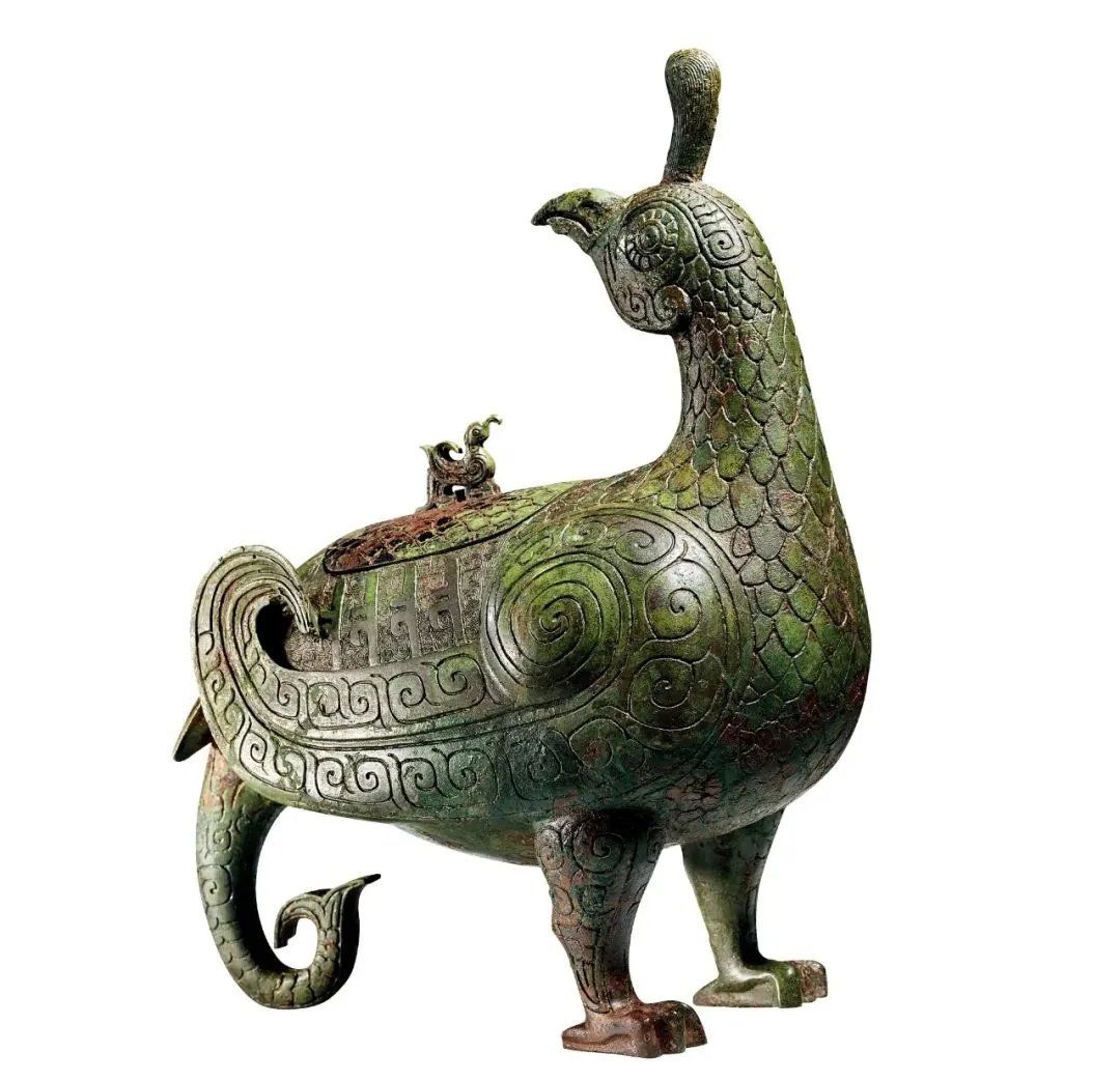 西周凤鸟造型青铜器晋侯鸟尊_1